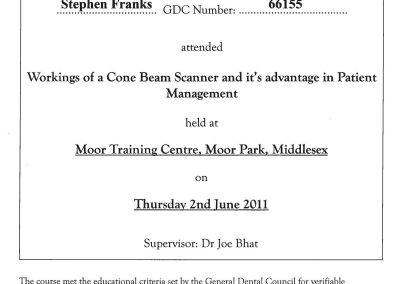 Moor Park Cone Beam Scanner June 2011
