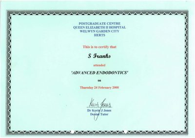 Advanced Endodontics Feb 2000
